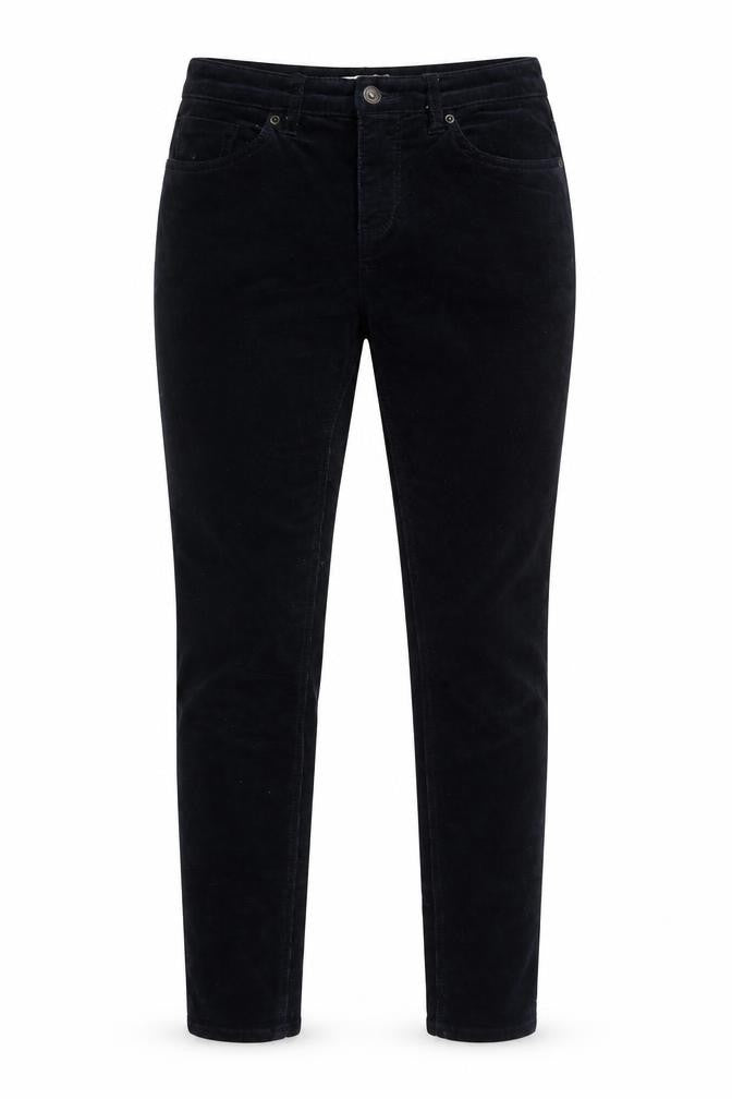 H&M L.O.G.G. Women Blue Corduroy Skinny Trousers Size 10