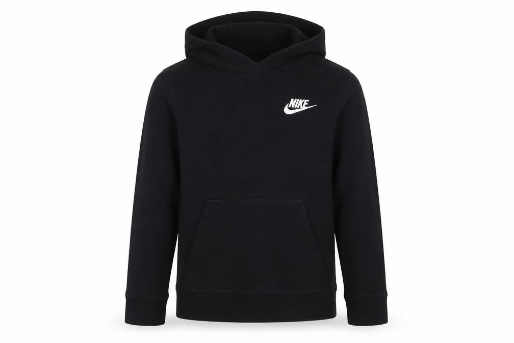Nike Boys Black 6-7 Years Pullover Hoodie Logo Fleece