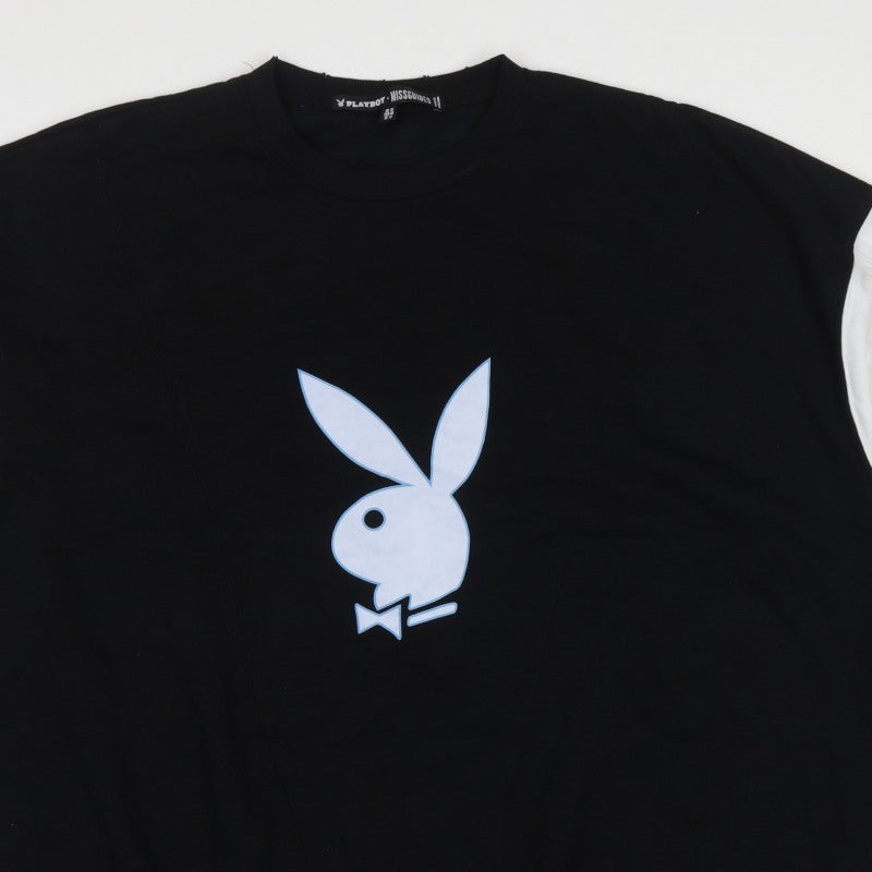 Missguided x Playboy Women’s Black UK 18 Pullover Graphic Sweatshirt