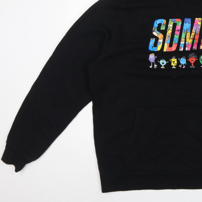 Additional view of SOMN Men’s Black L Pullover Hoodie Mr Men Little Miss Graphic Print