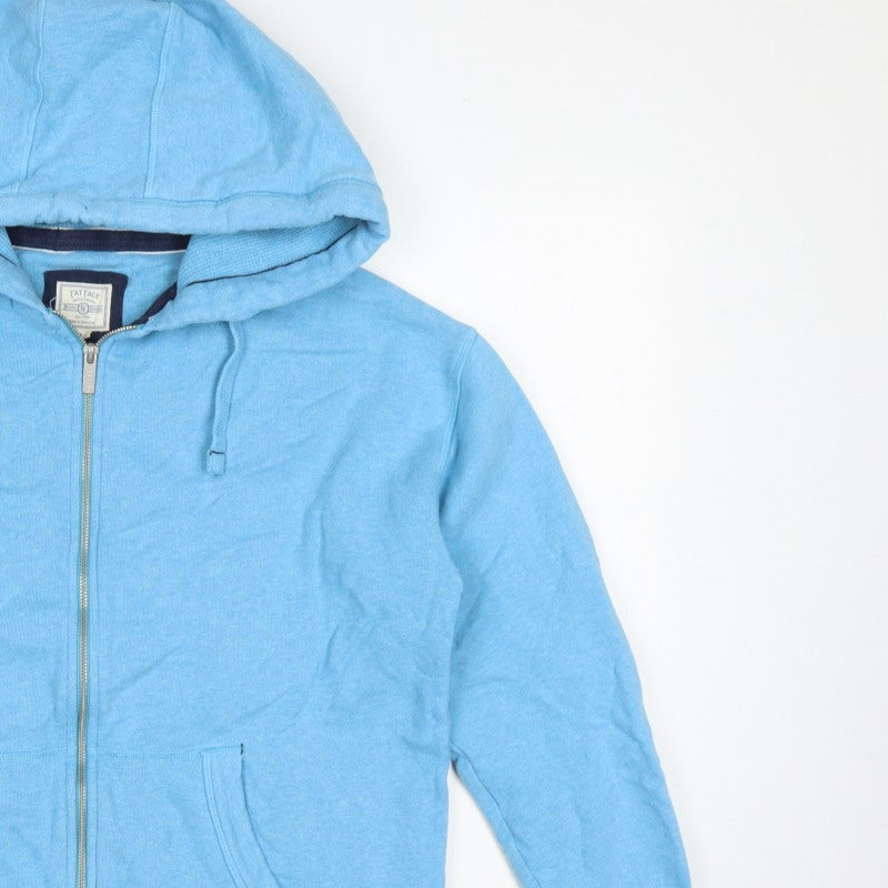 Fat Face Men's Blue M Full Zip Hooded Cotton Blend Hoodie