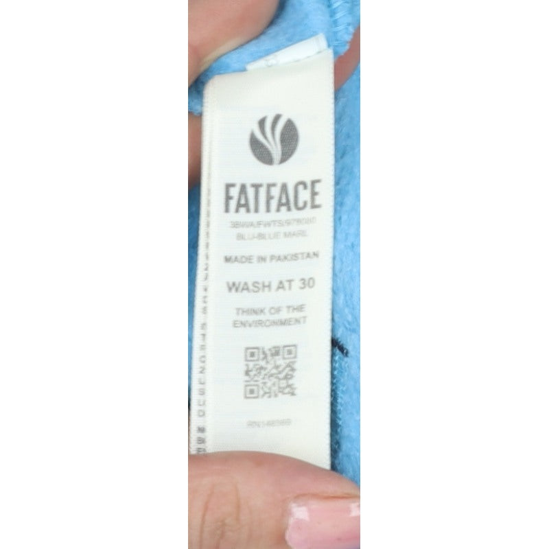 Fat Face Men's Blue M Full Zip Hooded Cotton Blend Hoodie