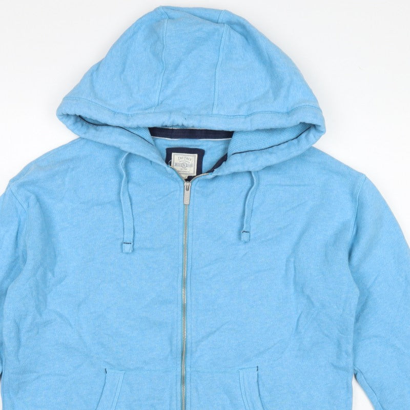 Fat Face Men's Blue M Full Zip Hooded Cotton Blend Hoodie