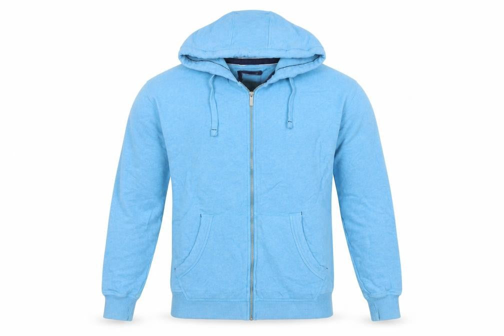 Fat Face Men's Blue M Full Zip Hooded Cotton Blend Hoodie