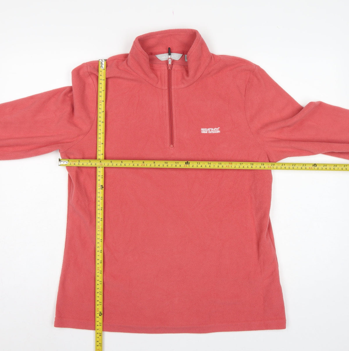 Regatta Women Pink UK 14 1/4 Zip Fleece Sweatshirt High Neck