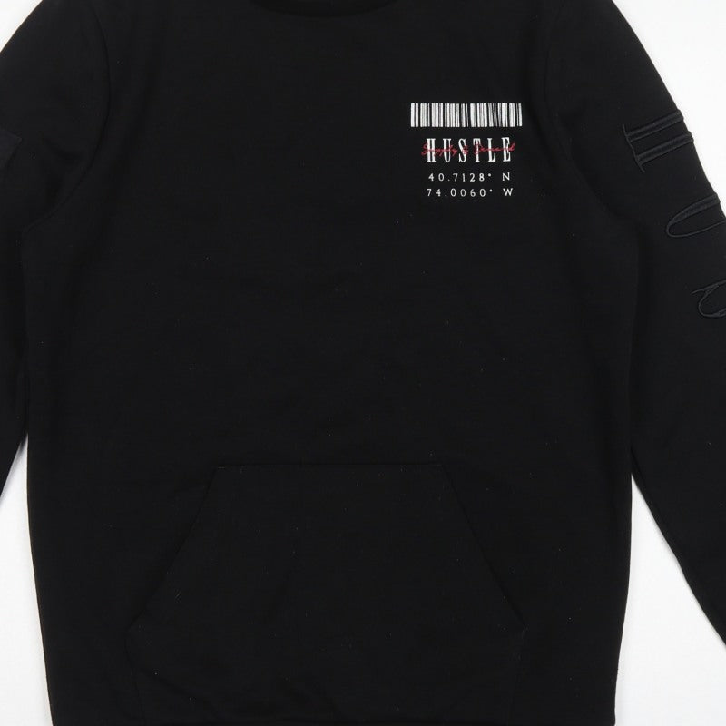 Supply & Demand Men’s Black M Pullover Crew Neck Graphic Sweatshirt