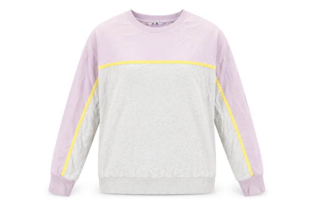 Next Women Multicoloured UK 14 Colourblock Cotton Pullover Sweatshirt