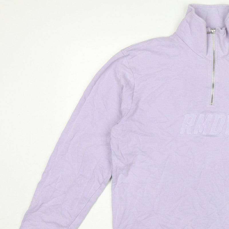 RMDY Women’s Purple XL Quarter Zip High Neck Logo Sweatshirt