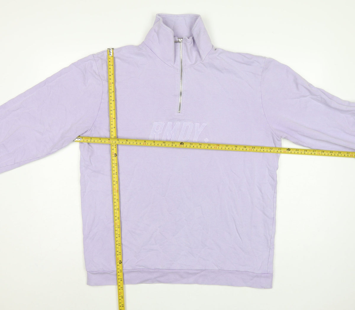 RMDY Women’s Purple XL Quarter Zip High Neck Logo Sweatshirt