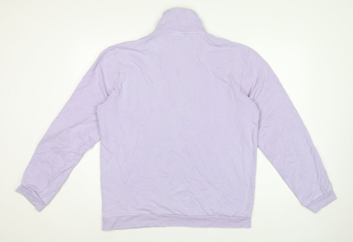 RMDY Women’s Purple XL Quarter Zip High Neck Logo Sweatshirt