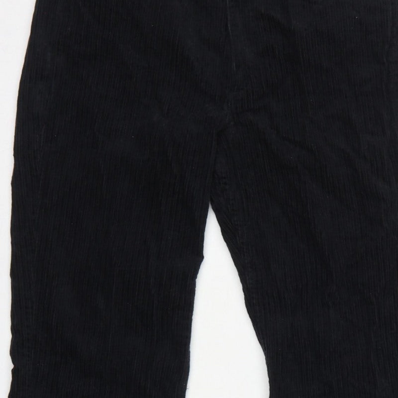 & Other Stories Women Black UK 6 Corduroy Straight Trousers