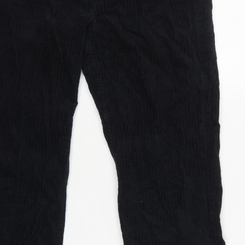 & Other Stories Women Black UK 6 Corduroy Straight Trousers