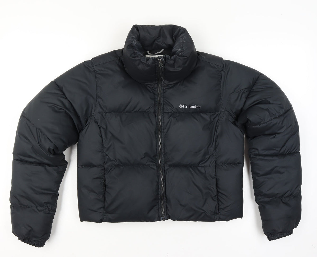 Columbia Men’s Black M Puffer Jacket Quilted Full Zip Outdoor