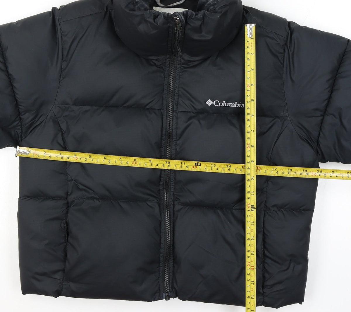 Columbia Men’s Black M Puffer Jacket Quilted Full Zip Outdoor