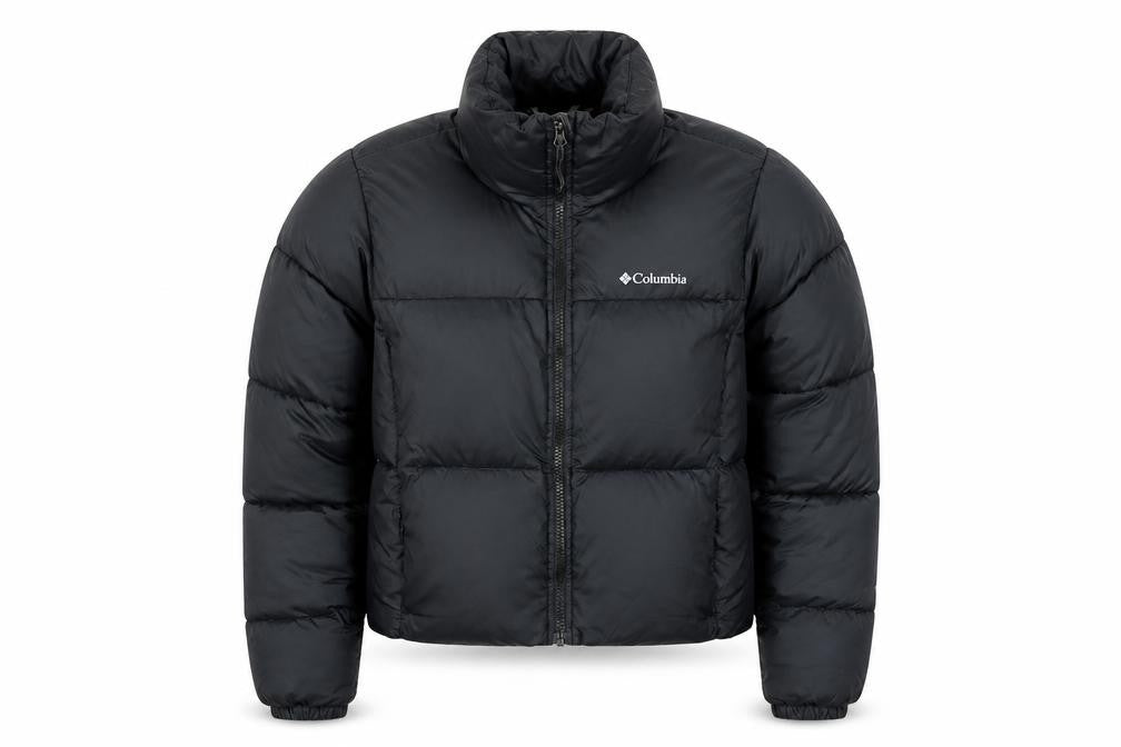 Columbia Men’s Black M Puffer Jacket Quilted Full Zip Outdoor