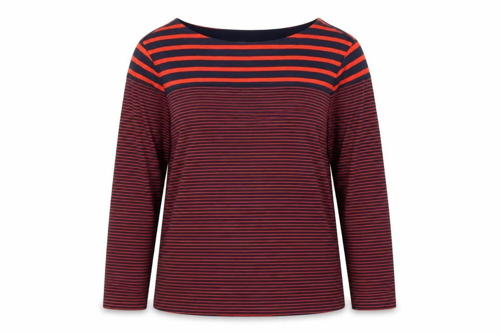 GAP Women’s Multicoloured XL Striped Cotton Raglan Long Sleeve T-Shirt