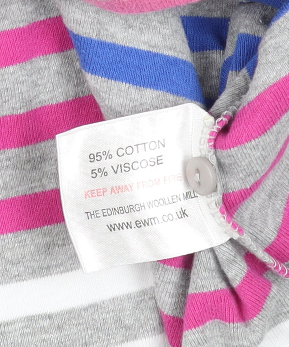 ISLE Women Multicoloured Striped Henley 3/4 Sleeve Top UK 14