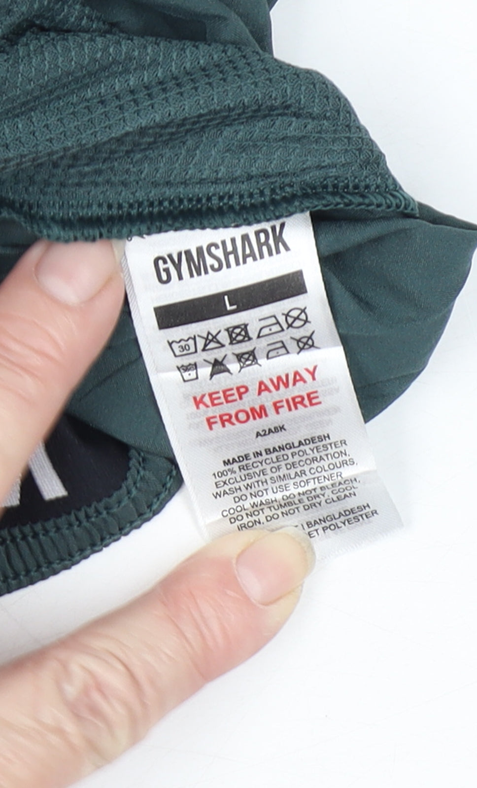 Gymshark Men's Green M Athletic Training Shorts Drawstring Logo