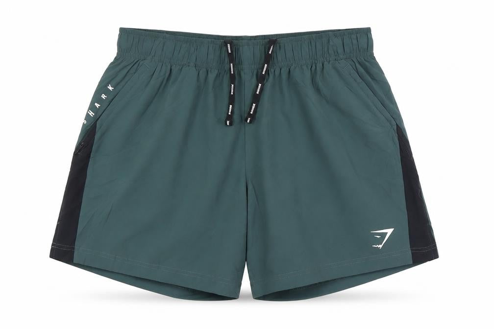 Gymshark Men's Green M Athletic Training Shorts Drawstring Logo