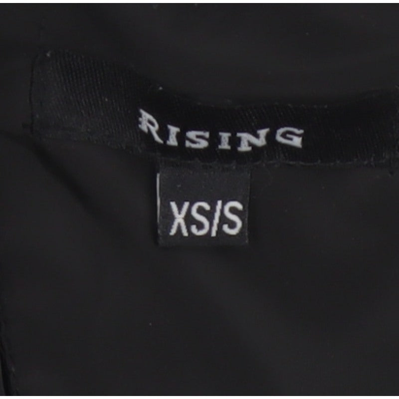 Rising Women's Black XS Padded Puffer Waistcoat Drawstring Pockets