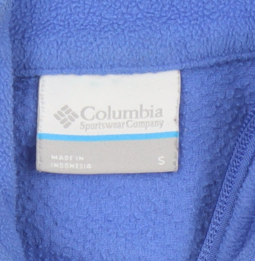 Columbia Women Blue S Fleece Full Zip Outdoor Jacket Pockets