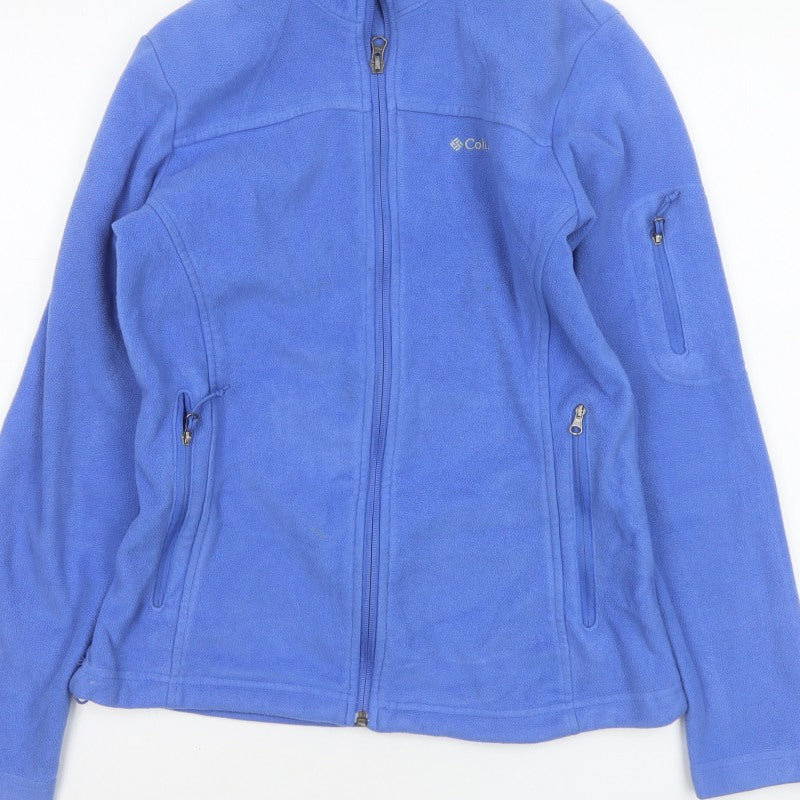 Columbia Women Blue S Fleece Full Zip Outdoor Jacket Pockets