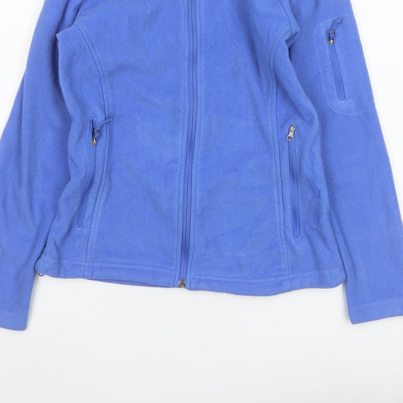 Columbia Women Blue S Fleece Full Zip Outdoor Jacket Pockets