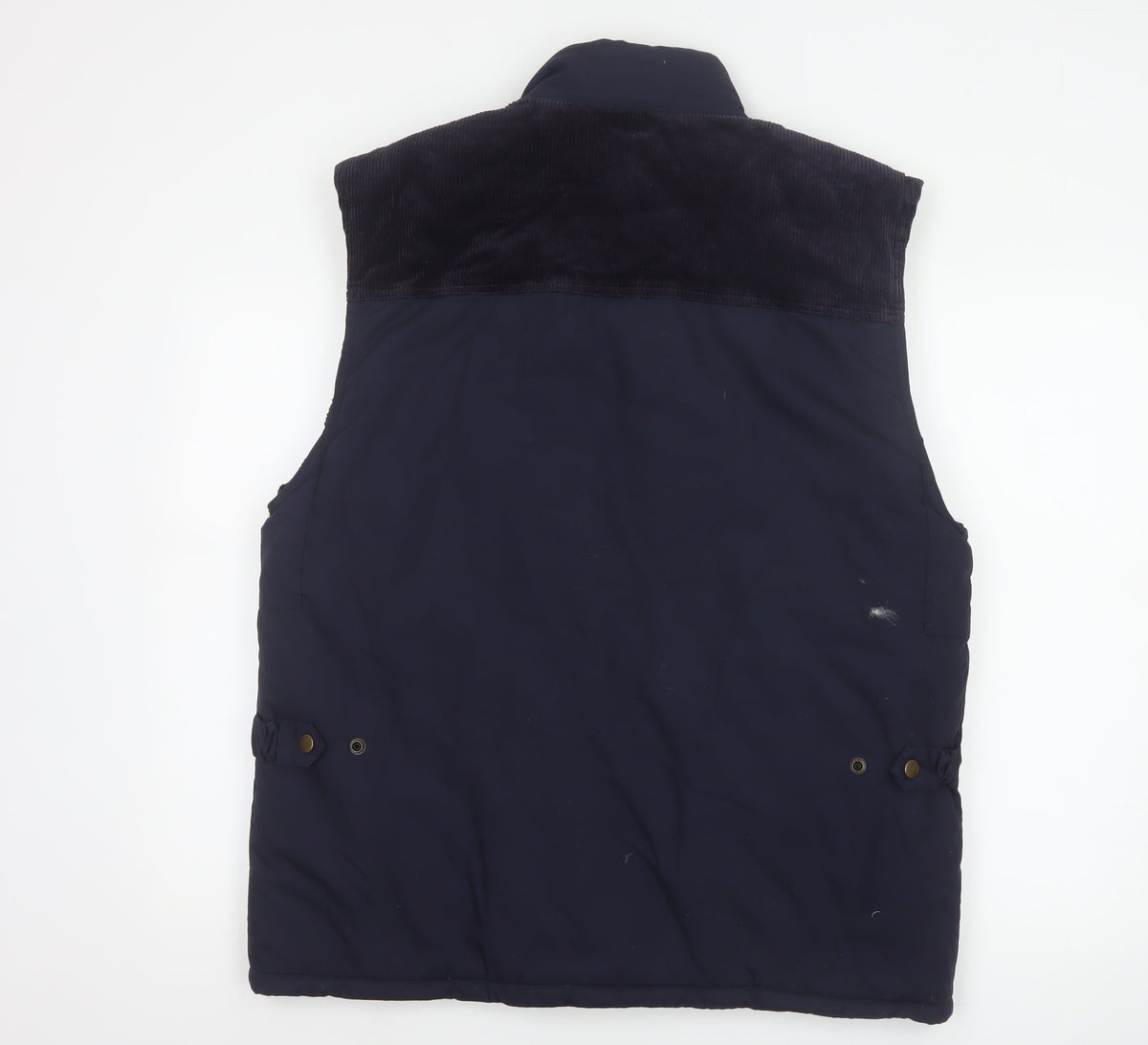 Boston 103 Men's Blue M Padded Utility Waistcoat Corduroy Trim