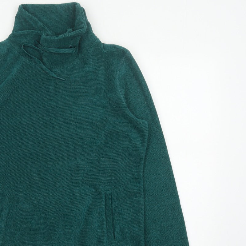 Mountain Warehouse Women Green UK 16 Fleece High Neck Pullover Sweatshirt