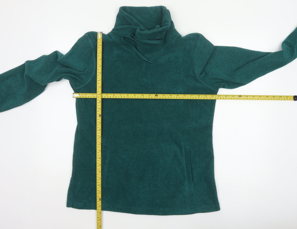 Mountain Warehouse Women Green UK 16 Fleece High Neck Pullover Sweatshirt