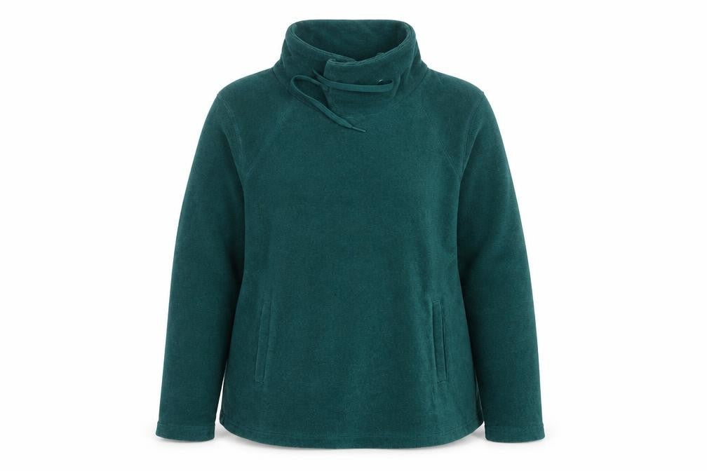 Mountain Warehouse Women Green UK 16 Fleece High Neck Pullover Sweatshirt