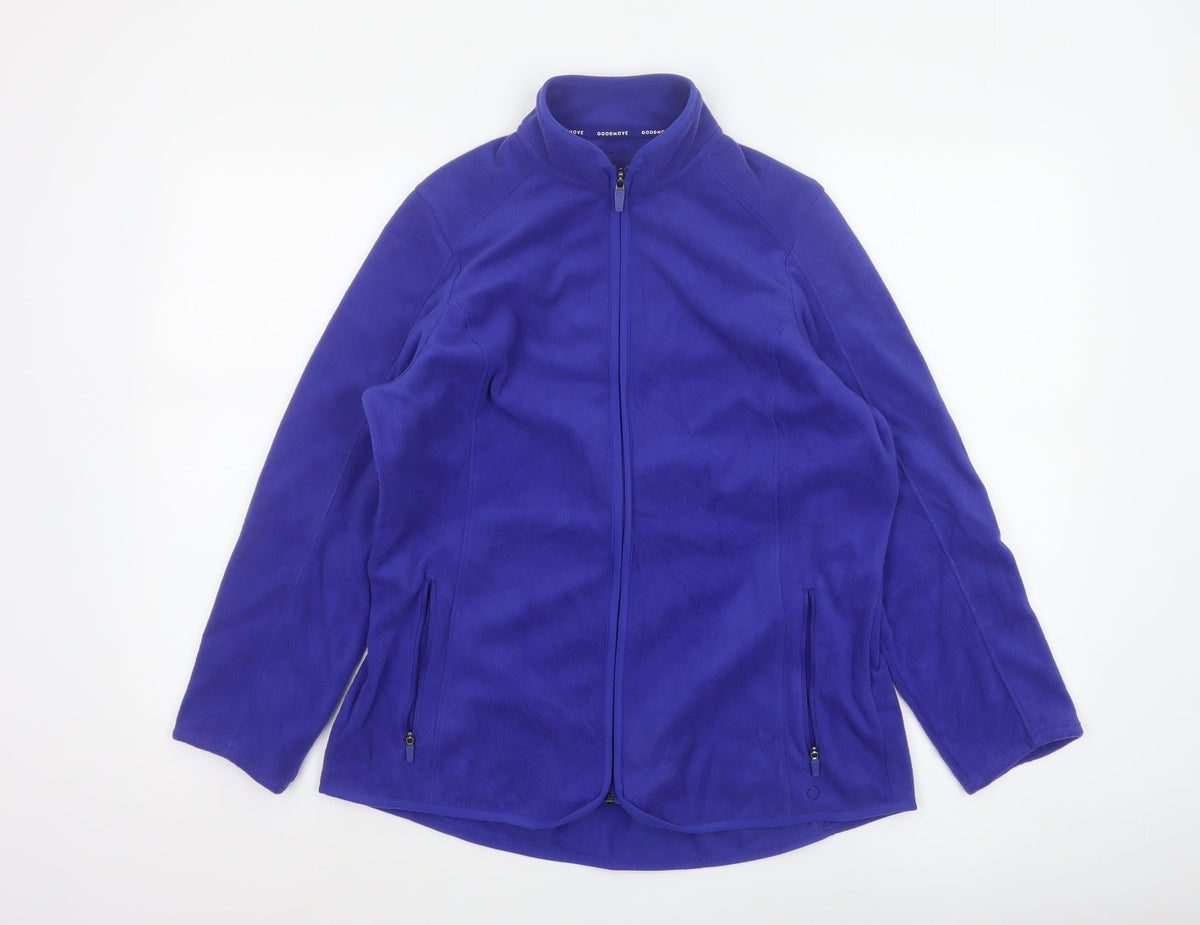 Marks and Spencer Goodmove Women’s Blue UK 14 Fleece Full Zip Jacket