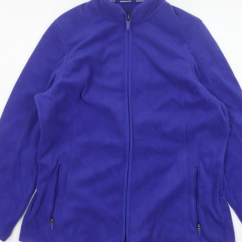 Marks and Spencer Goodmove Women’s Blue UK 14 Fleece Full Zip Jacket