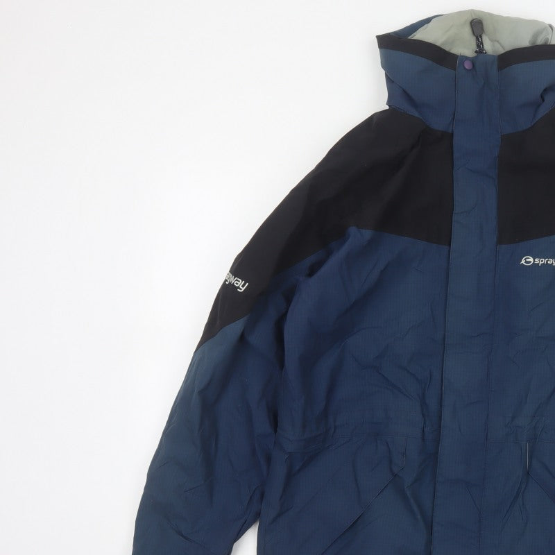 Sprayway Men’s Blue Small Gore-Tex XCR Hooded Waterproof Jacket