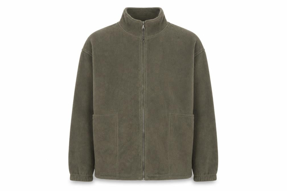 EWM Pure Classic Men’s Green XL Fleece Full Zip Jacket Pockets
