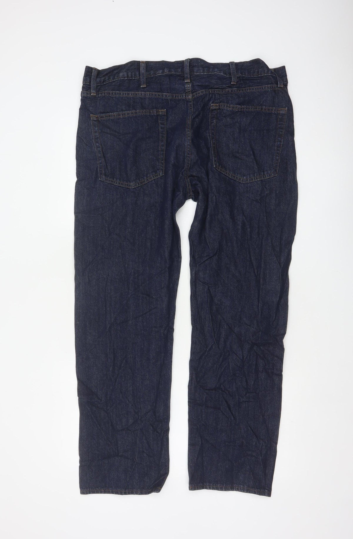 Marks and Spencer Men’s Blue 40/31 Straight Fit Cotton Jeans