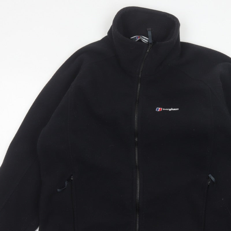 Berghaus Men Black L Fleece Full Zip Outdoor Hiking Jacket