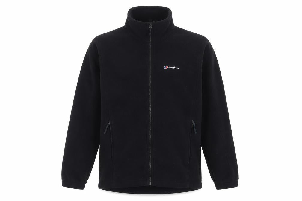 Berghaus Men Black L Fleece Full Zip Outdoor Hiking Jacket