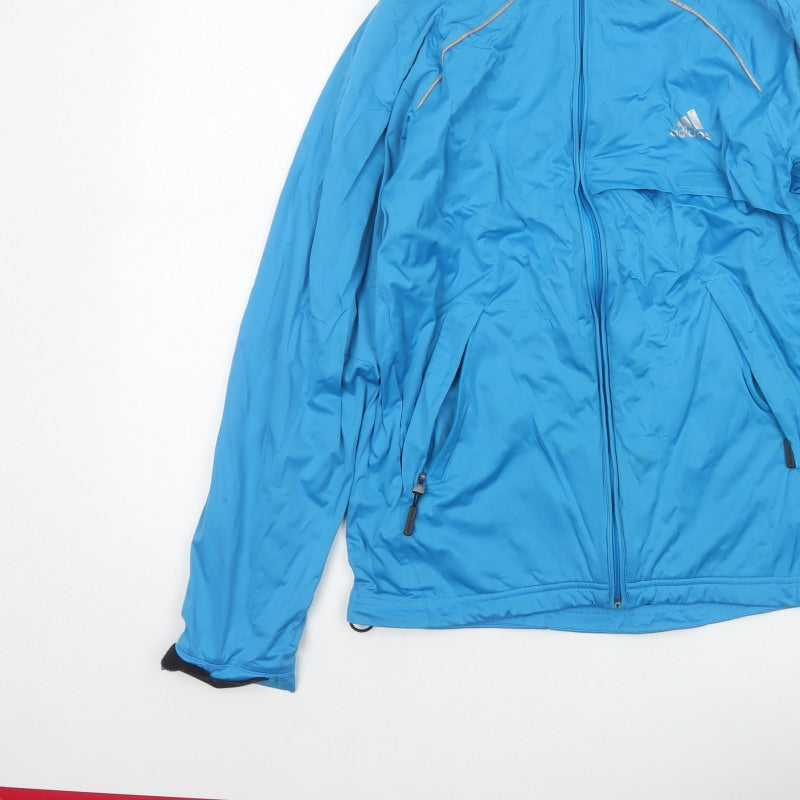 Adidas Men’s Blue M Climaproof Golf Windbreaker Waterproof Jacket