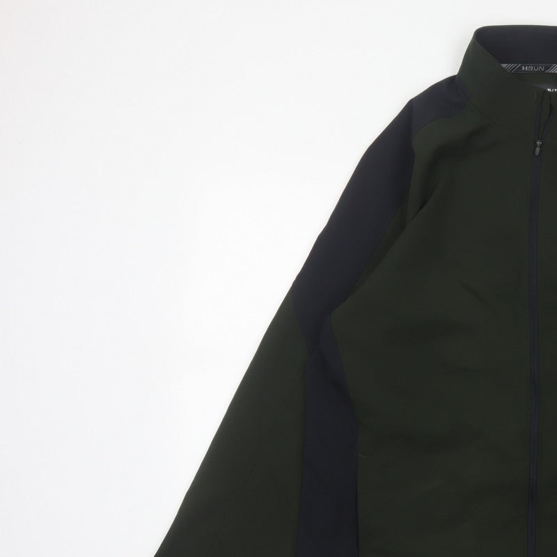 Under Armour Men's Green XL Fitted Softshell Running Jacket Full Zip