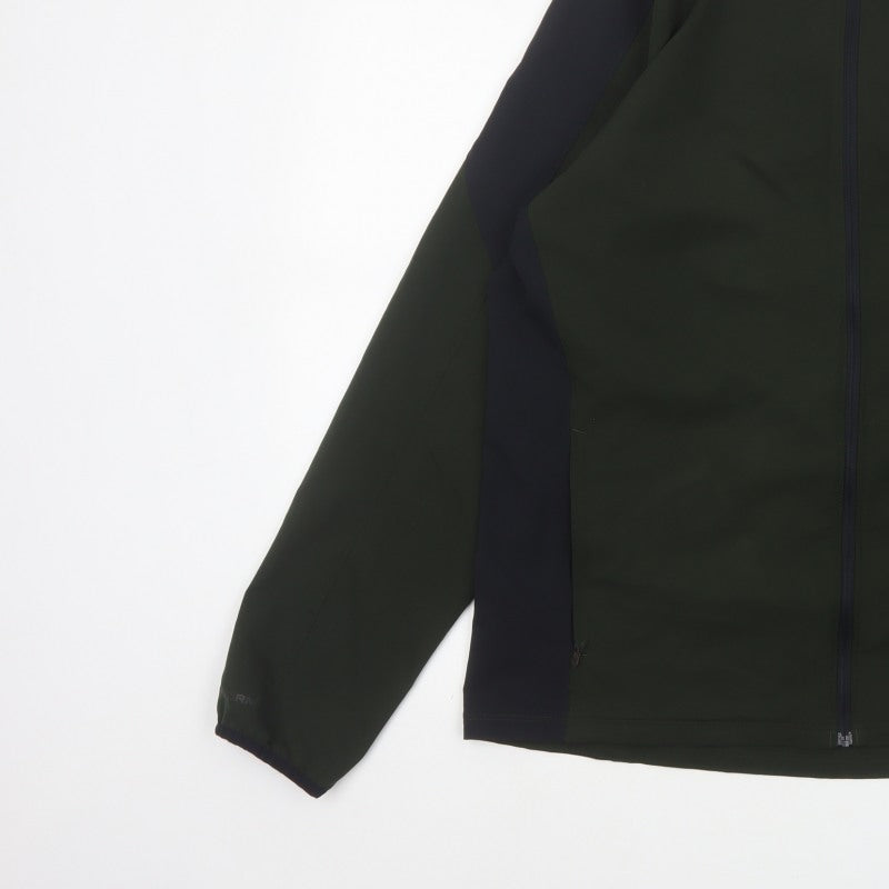 Under Armour Men's Green XL Fitted Softshell Running Jacket Full Zip