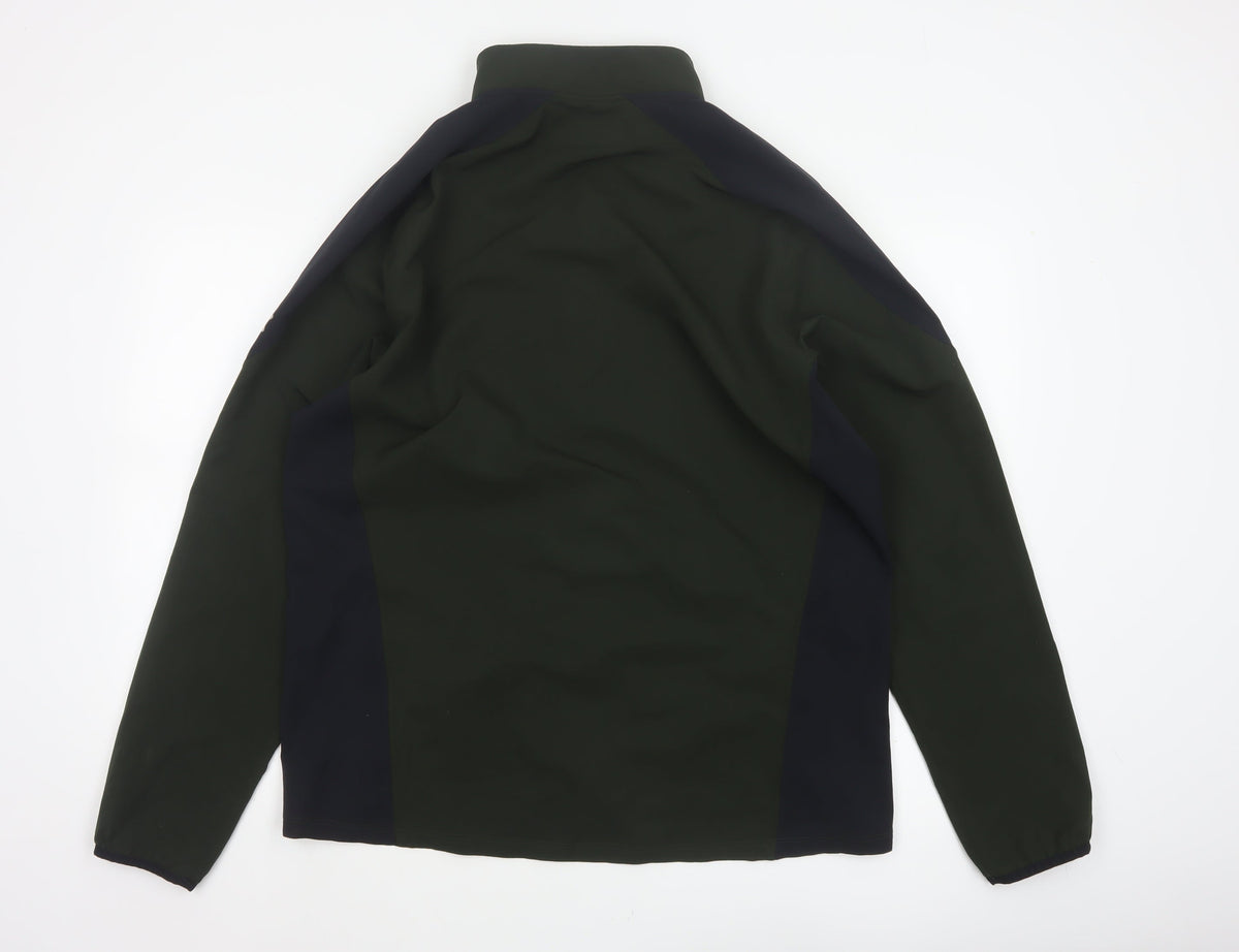 Under Armour Men's Green XL Fitted Softshell Running Jacket Full Zip