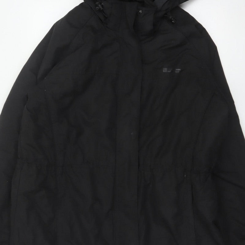 Mountain Warehouse Women’s Black UK 20 Hooded Padded Parka Jacket