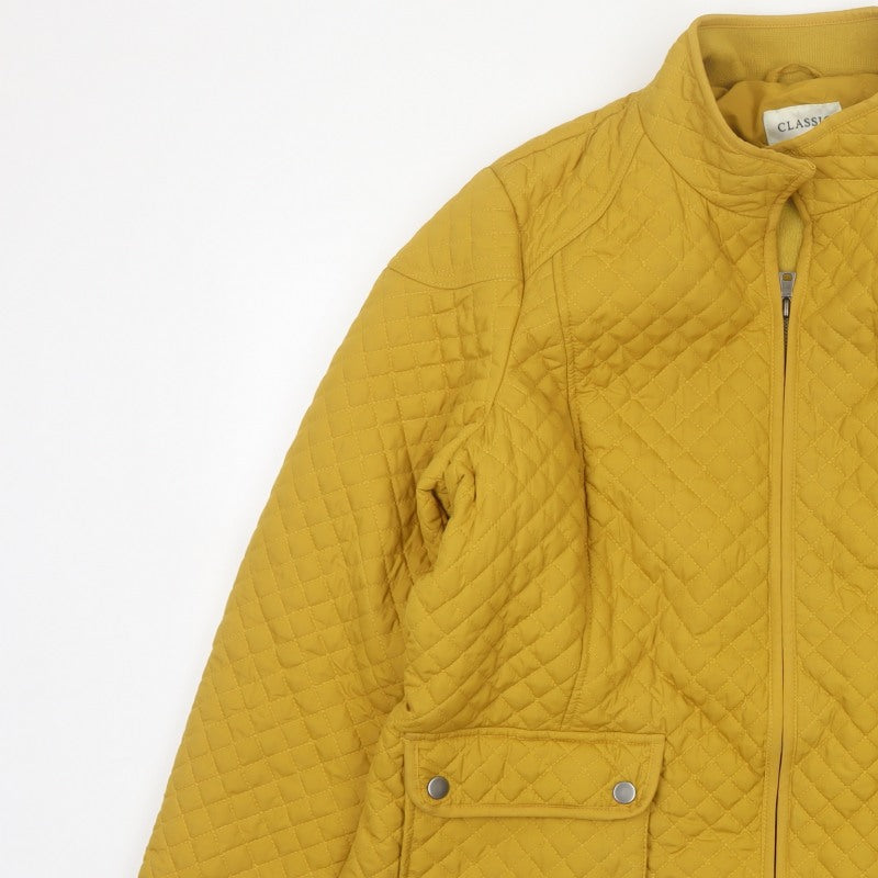Marks and Spencer Women Yellow UK 22 Quilted Padded Jacket