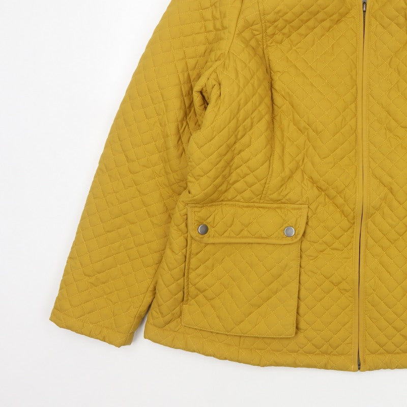 Marks and Spencer Women Yellow UK 22 Quilted Padded Jacket