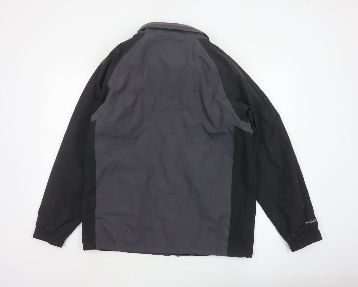 Regatta Men’s Black Grey M 40in Hydrafort Waterproof Rain Jacket