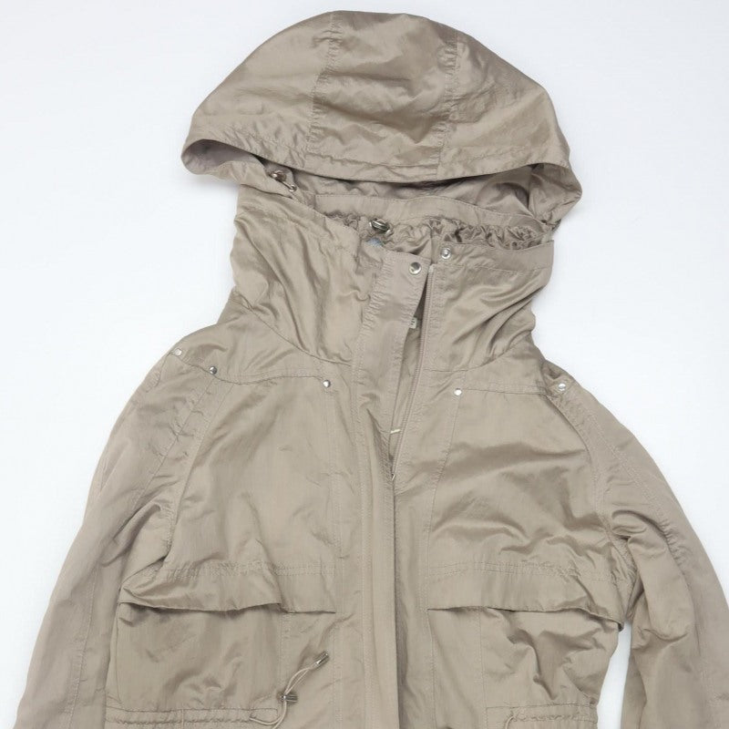 Clements Ribeiro Women Beige UK 14 Long Hooded Parka Coat