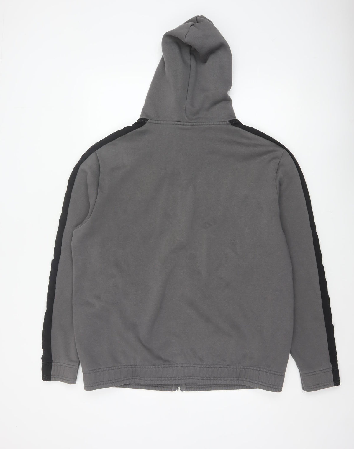 Puma Men’s Grey Black XL Full Zip Hooded Fleece Hoodie