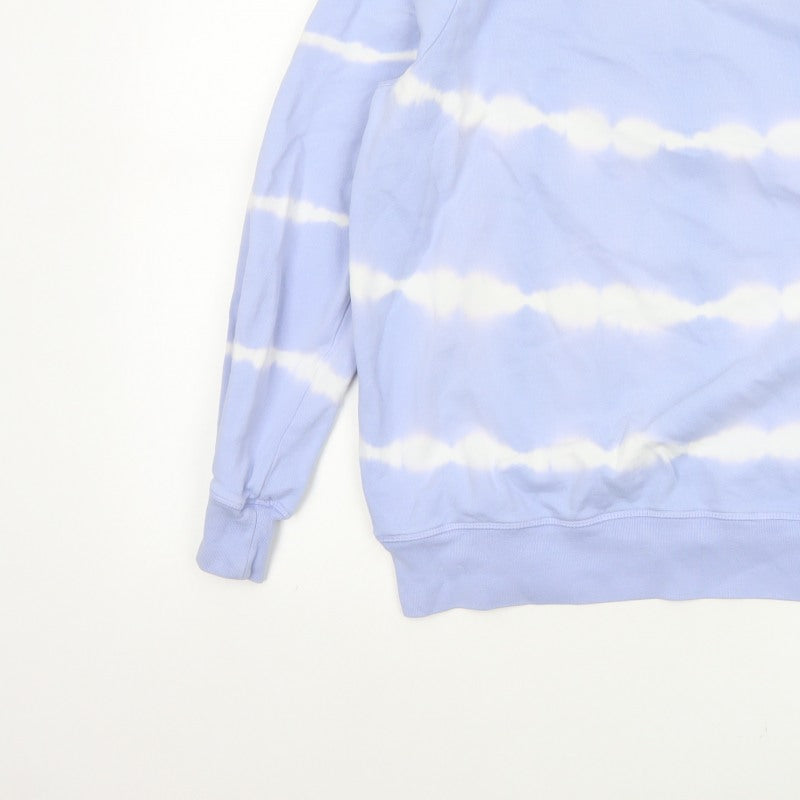 Marks and Spencer Women’s Blue Tie Dye Cotton Sweatshirt Size 14