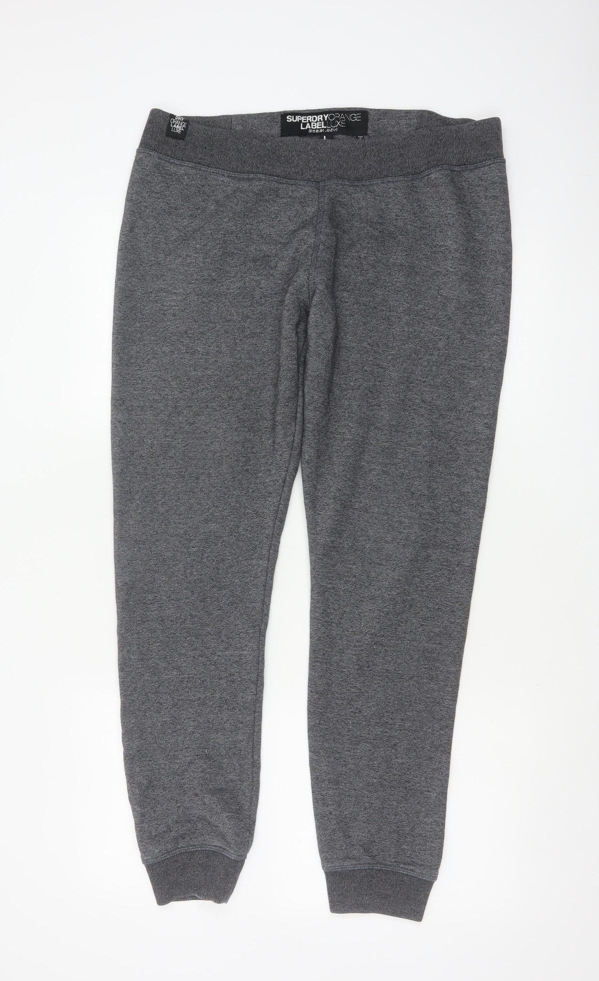Superdry Men’s Grey L Orange Label Luxe Slim Cuffed Joggers